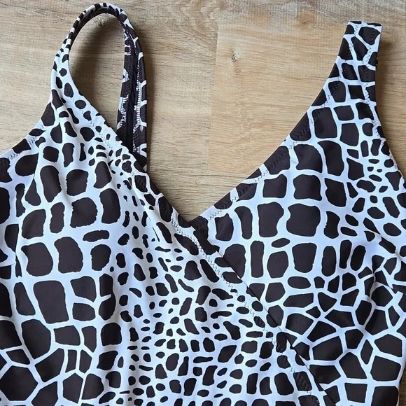 Gottex V Neck Surplice One Piece Swimsuit Sz 10 - Picture 2 of 6